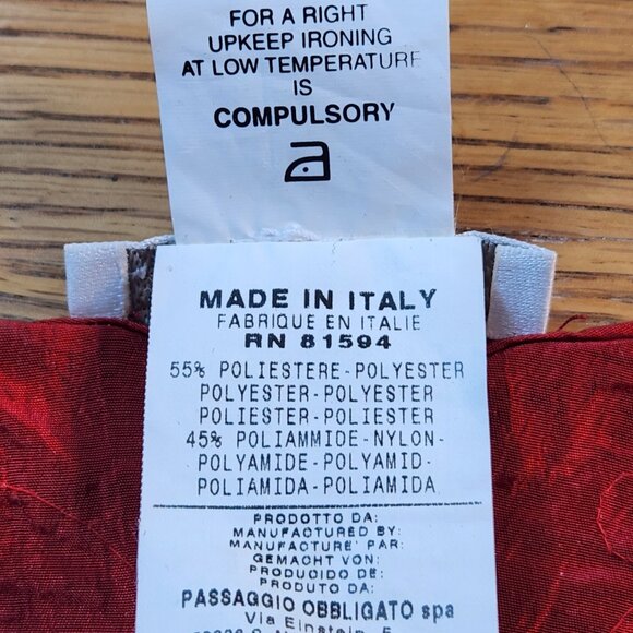 Italian-Made Smoking Jacket-Style Blouse - Picture 5 of 5